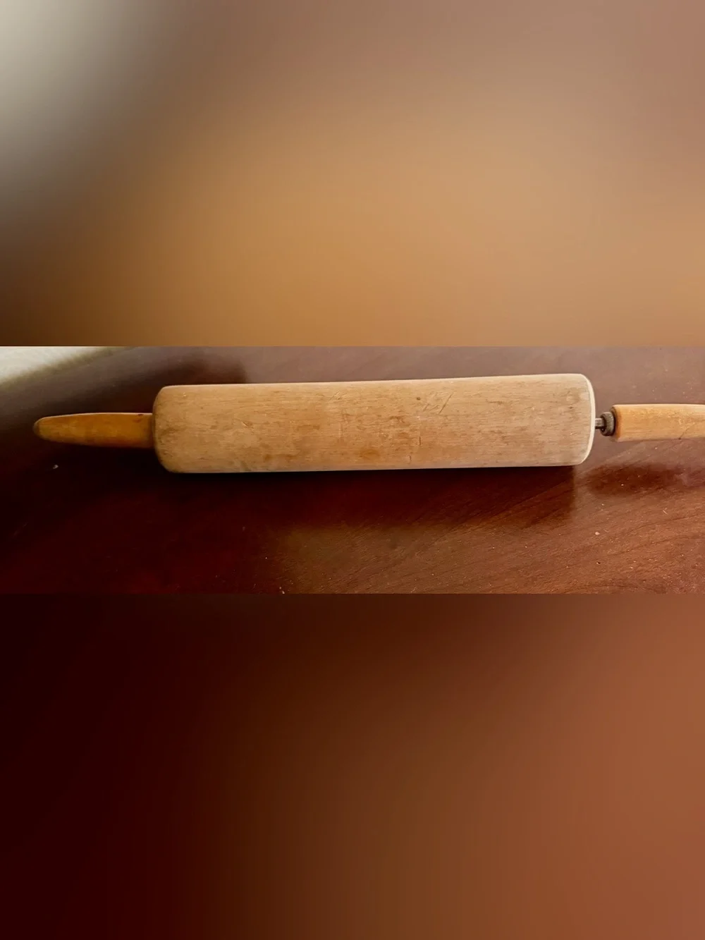 Antique Wooden Rolling Pin – Grandmother’s Estate – Primitive Farmhouse Kitchen